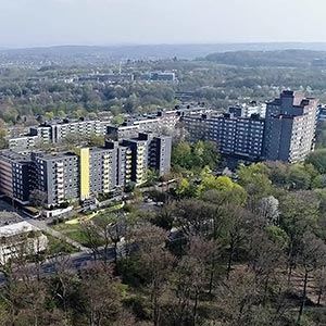 Luftaufnahmen der Bochumer Hustadt mit unserer Kamera-Drohne