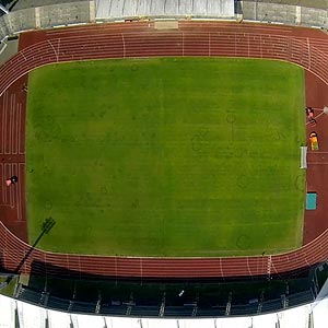 Luftaufnahmen unserer Kamera-Drohne vom Lohrheidestadion und Trainingsplatz in Bochum-Wattenscheid