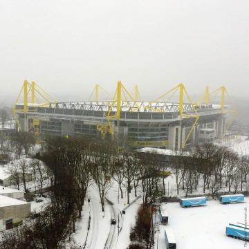 Foto mit Drohne: Luftaufnahme Signal-Iduna-Stadtion Borussia Dortmund