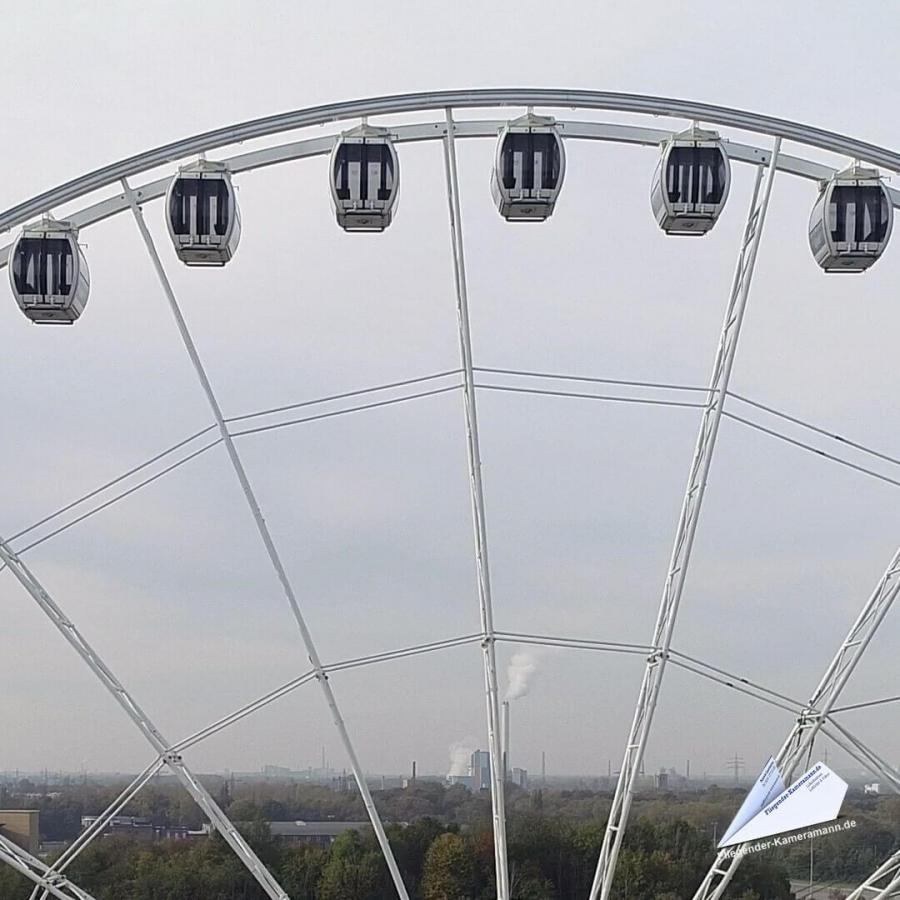 Luftaufnahme Riesenrad am Centro Oberhausen