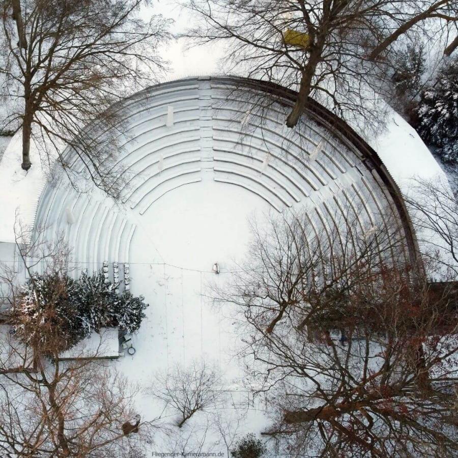 Luftaufnahme Waldbühne Höntrop Wattenscheid im Winter