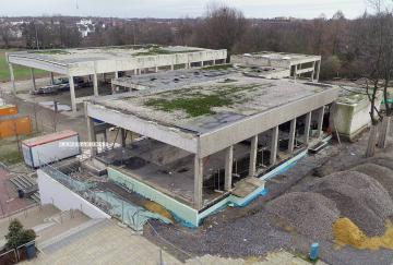 Foto mit Drohne: Luftaufnahmen mit Drohne vom modernisierten Schulzentrum Wiemelhausen in Bochum