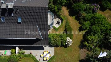 Foto mit Drohne: Luftbildfotografie einer Immobilie in Essen