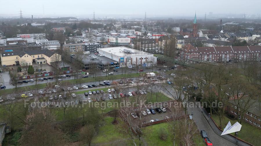 Luftaufnahmen der Zeche Carl in Essen, früher Steinkohle-Bergwerk, heute bekannter Veranstaltungsort