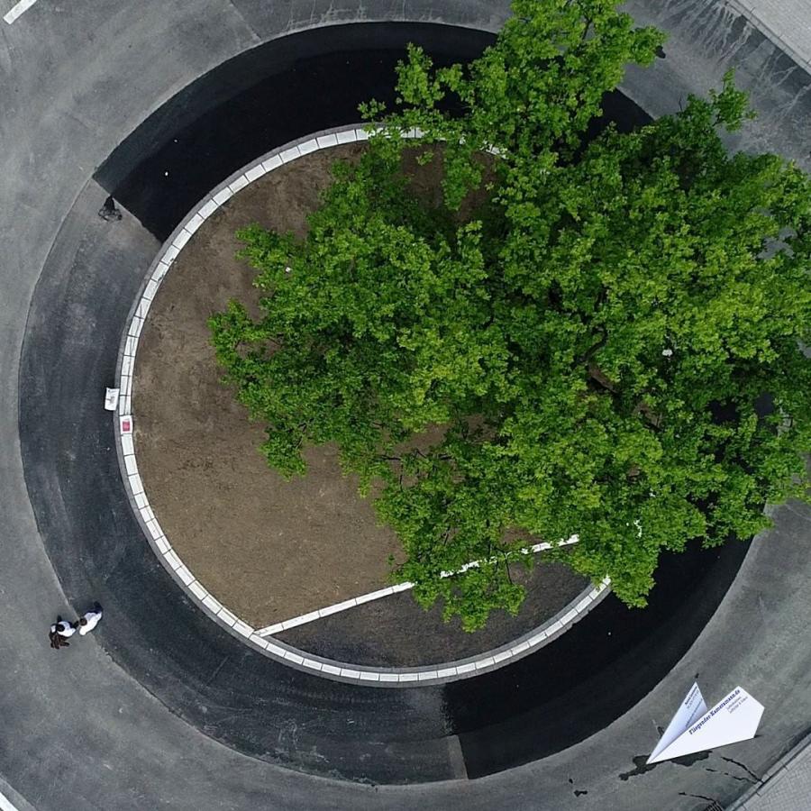 Luftaufnahmen vom Baustellen mit Drohne
