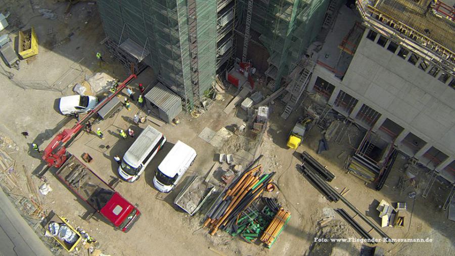 Luftbilder / Luftaufnahmen Baustelle Musikzentrum Bochum