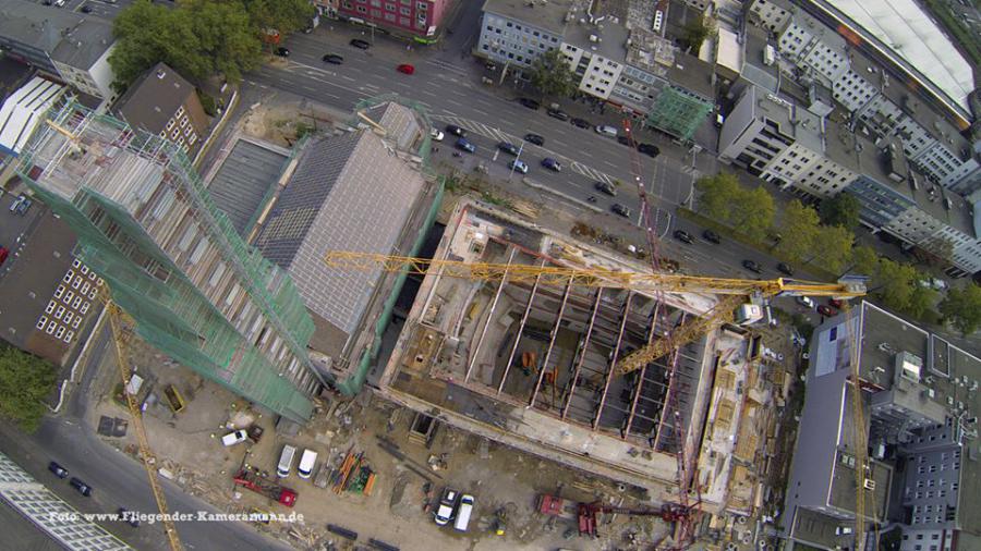 Luftbilder / Luftaufnahmen Baustelle Musikzentrum Bochum