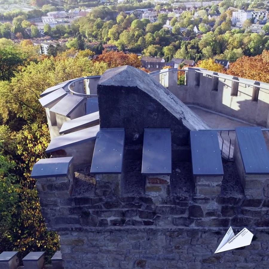 Luftaufnahmen vom Bismarckturm Hattingen mit Drohne