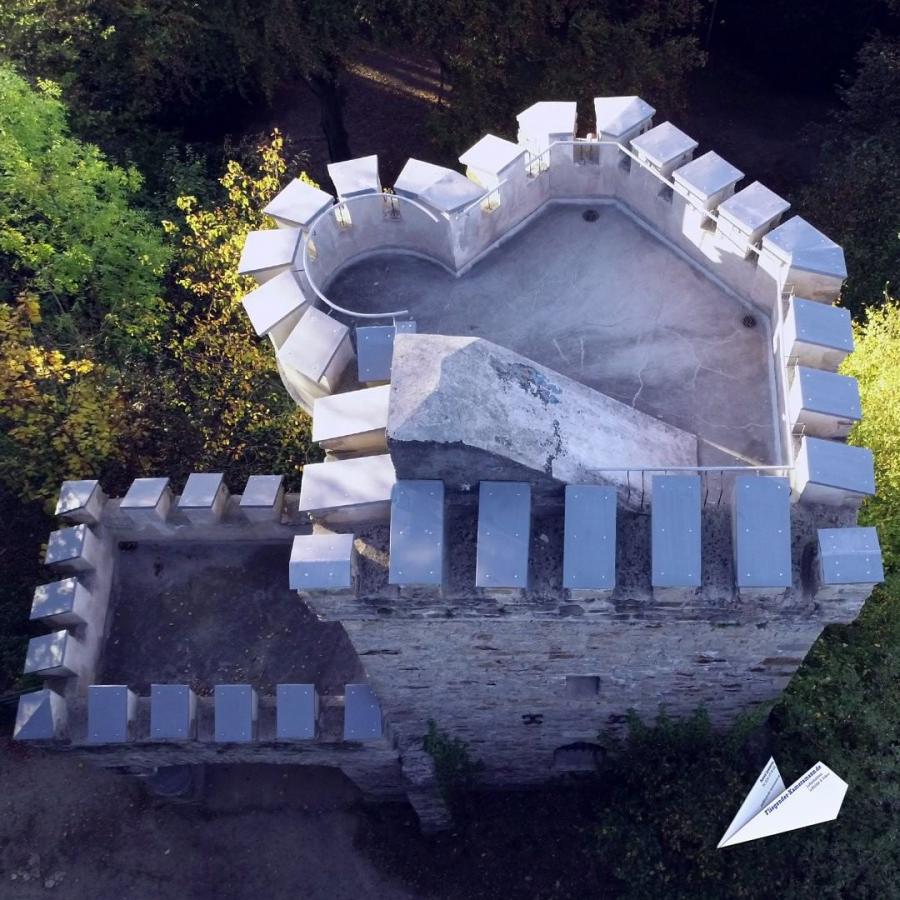 Luftaufnahmen vom Bismarckturm Hattingen mit Drohne