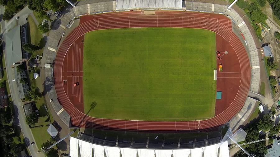 Luftbilder / Luftaufnahmen "Lohrheidestadion und Trainingsplatz"