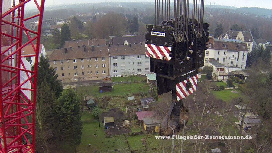 Luftbilder / Luftaufnahmen "Brückendemontage 'Von-Waldthausen-Straße'"