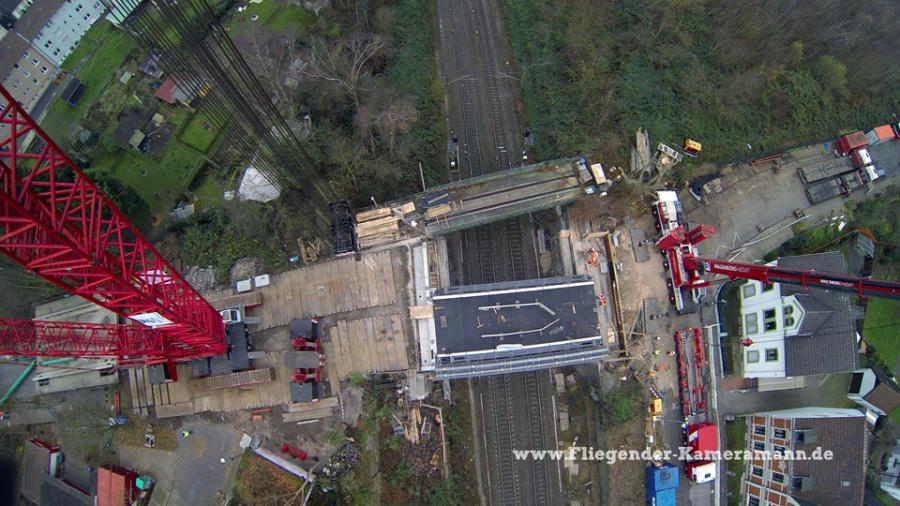 Luftbilder / Luftaufnahmen "Brückendemontage 'Von-Waldthausen-Straße'"