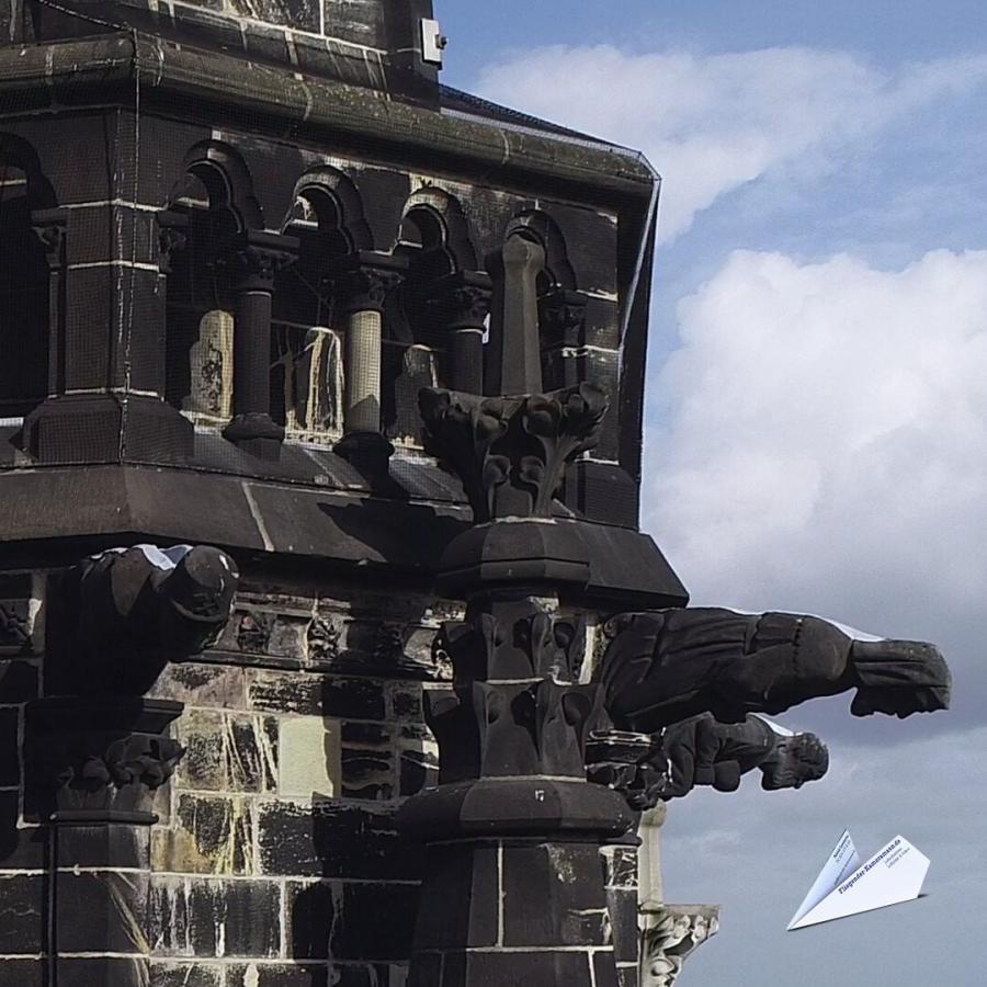 Luftaufnahmen der Christuskirche Bochum mit Drohne