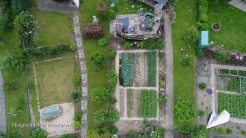 Foto mit Drohne: Luftaufnahmen der Gartenanlage Oberdorstfeld in Dortmund mit Drohne