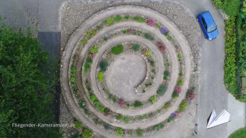 Foto mit Drohne: Luftaufnahmen der Gartenanlage Oberdorstfeld in Dortmund mit Drohne