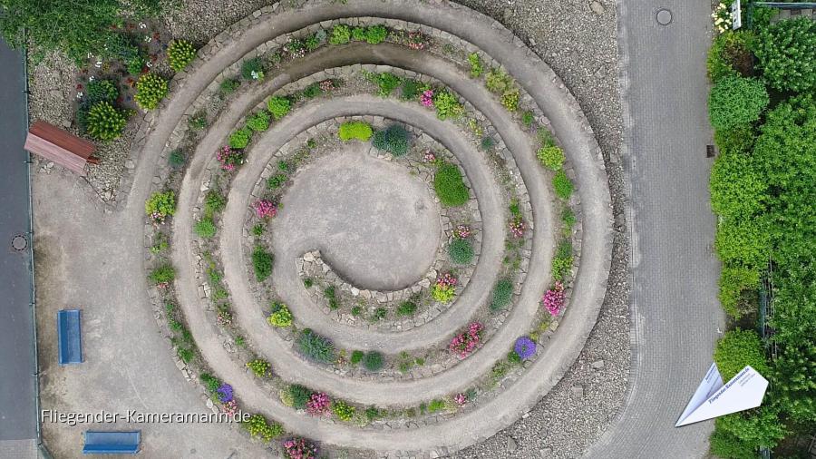 Luftaufnahmen der Gartenanlage Oberdorstfeld in Dortmund mit Drohne