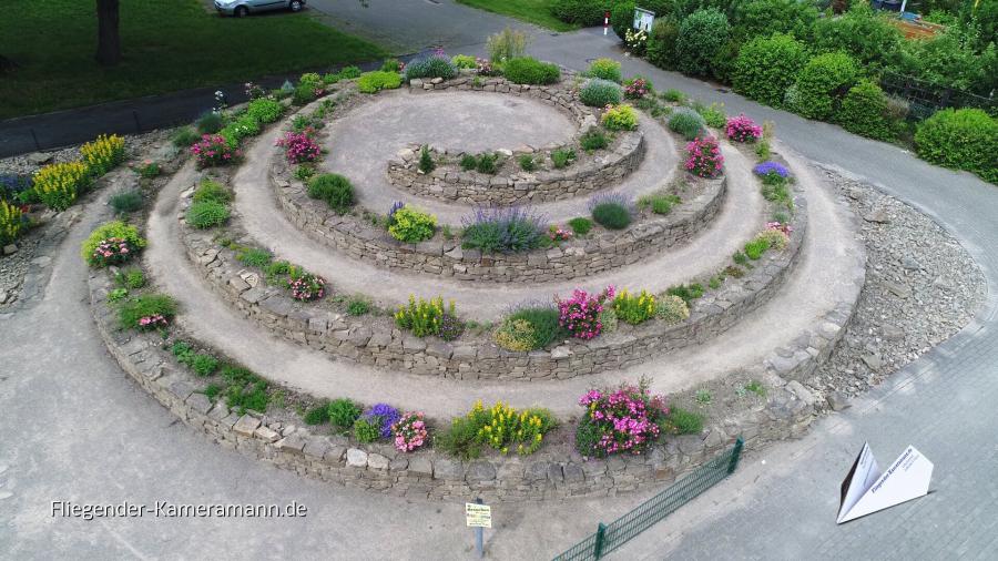 Luftaufnahmen der Gartenanlage Oberdorstfeld in Dortmund mit Drohne