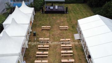 Foto mit Drohne: Luftaufnahmen mit Drohne bei Firmenevent / Firmenfeier