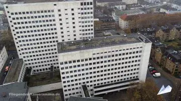 Foto mit Drohne: Luftaufnahmen vom Landgericht / Amtsgericht Bochum mit Drohne