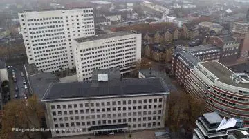 Foto mit Drohne: Luftaufnahmen vom Landgericht / Amtsgericht Bochum mit Drohne
