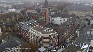 Foto mit Drohne: Luftaufnahmen vom Landgericht / Amtsgericht Bochum mit Drohne