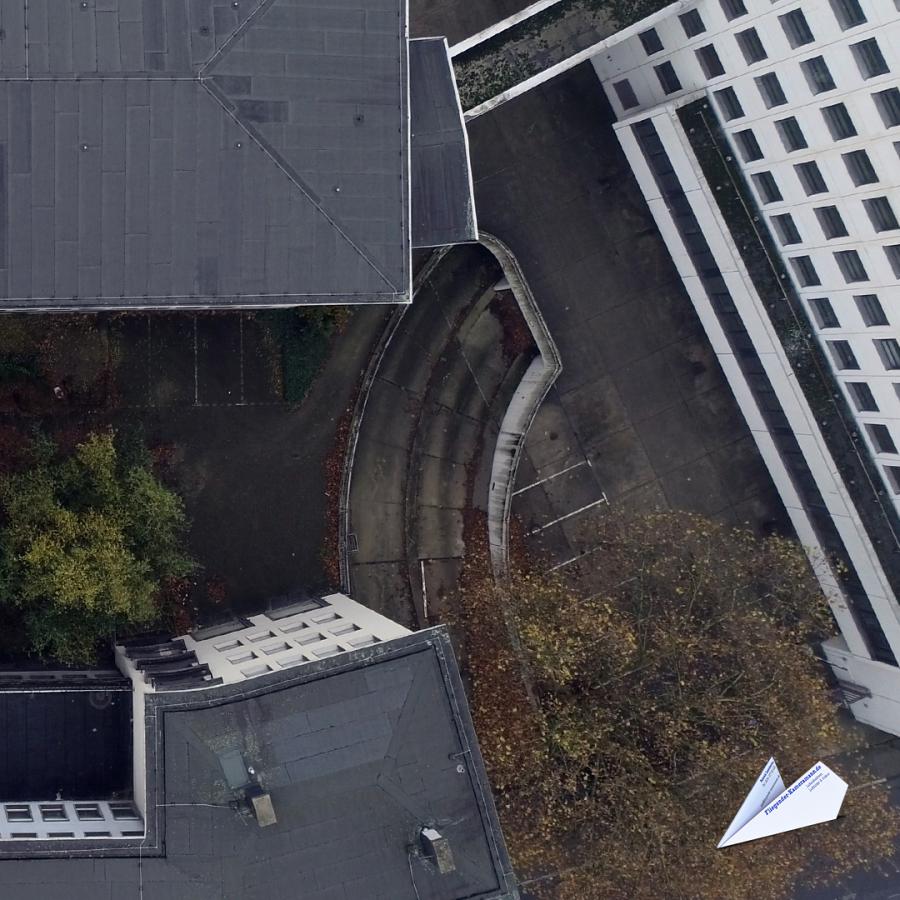 Luftaufnahmen vom Landgericht / Amtsgericht Bochum mit Drohne