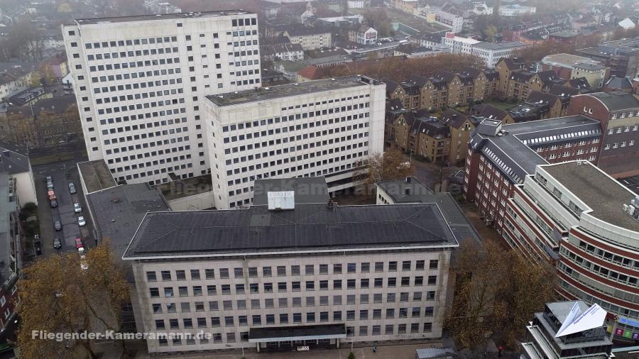 Luftaufnahmen vom Landgericht / Amtsgericht Bochum mit Drohne