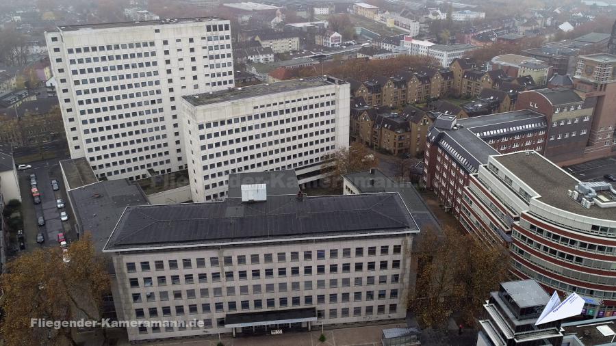 Luftaufnahmen vom Landgericht / Amtsgericht Bochum mit Drohne