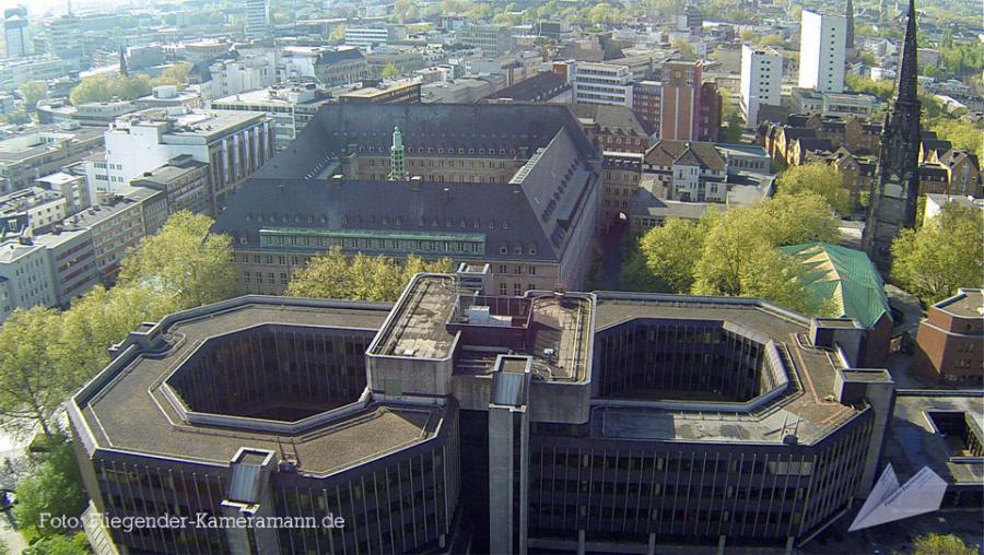 Luftbilder / Luftaufnahmen "Bochum Rathaus, VHS, Appolonia-Pfaus-Park"