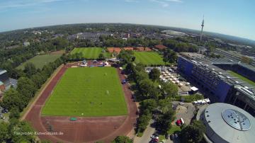 Foto mit Drohne: Luftbilder / Luftaufnahmen mit Drohne im Ruhrstadion VfL Bochum 1848