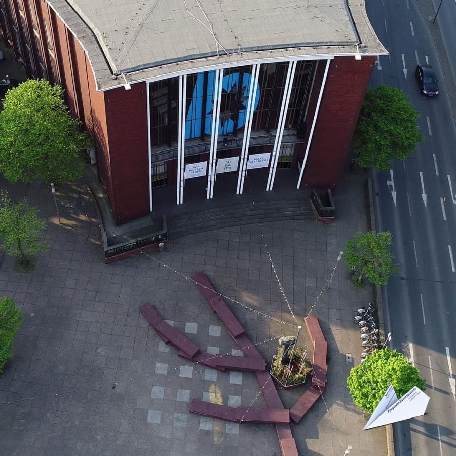 Luftaufnahmen vom Schauspielhaus Bochum mit Drohne