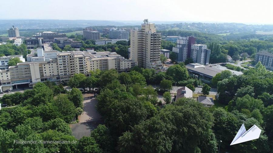 Luftaufnahmen vom Uni-Center Bochum mit Drohne