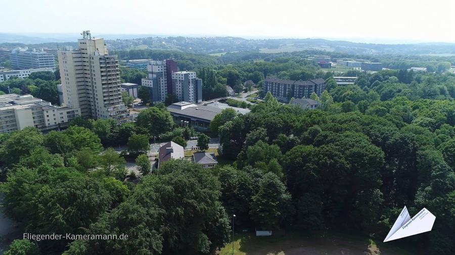 Luftaufnahmen vom Uni-Center Bochum mit Drohne