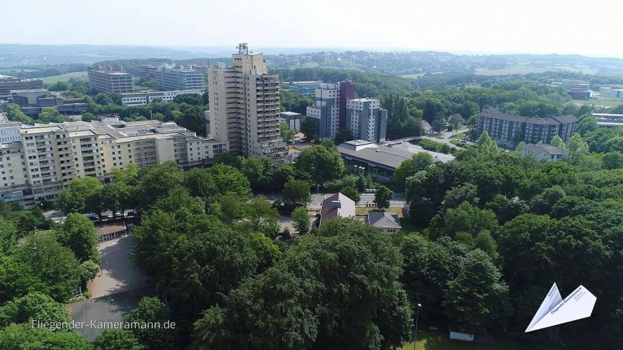 Luftaufnahmen vom Uni-Center Bochum mit Drohne