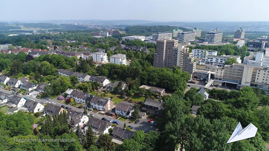 Luftaufnahmen vom Uni-Center Bochum mit Drohne