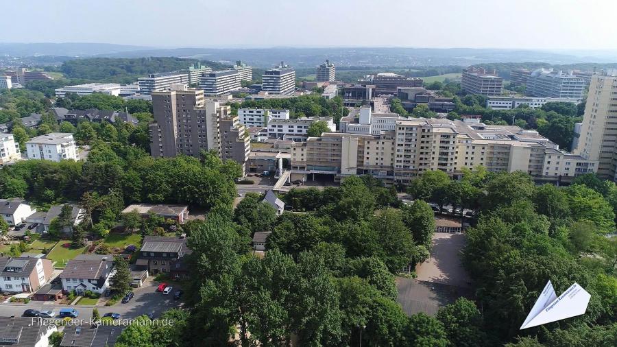 Luftaufnahmen vom Uni-Center Bochum mit Drohne