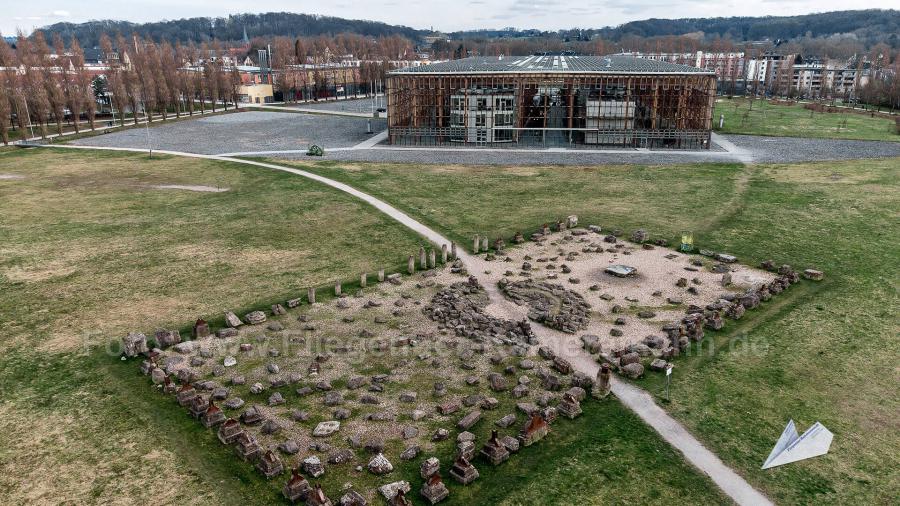 Luftaufnahmen mit Drohne aus dem Ruhrgebiet: Die Akademie Mont-Cenis in Henre