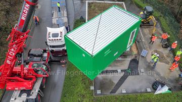 Foto mit Drohne: Drohnen-Luftaufnahmen für ein Baufeld in Wuppertal. Luftbilder und -videos eignen sich sehr gut für Präsentationen, Projektberichte und Online-Marketing.