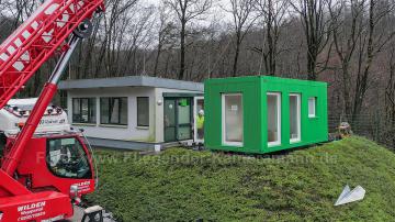 Foto mit Drohne: Drohnen-Luftaufnahmen für ein Baufeld in Wuppertal. Luftbilder und -videos eignen sich sehr gut für Präsentationen, Projektberichte und Online-Marketing.