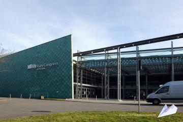Foto mit Drohne: Messefoto Ruhrcongress Bochum Baumesse