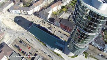 Foto mit Drohne: Industrie, Handel und Handwerk